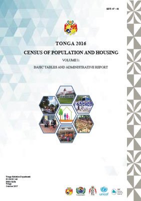 Tonga Census 2015/2016 Report
