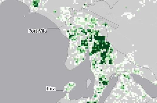 Port Vila Population Grid Sample