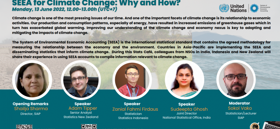 ESCAP_Asia-Pacific Stats Café Series: SEEA for Climate Change: Why and How?