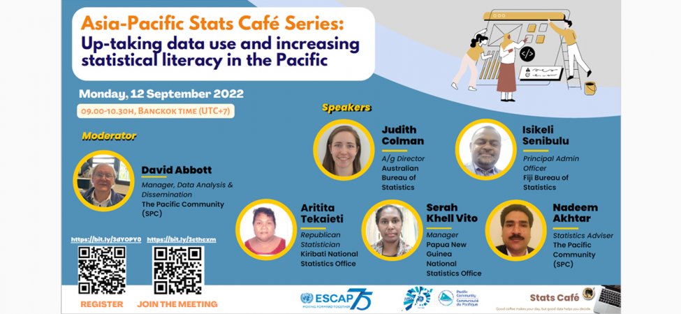 ESCAP Asia-Pacific Stats Café Series: Up-taking data use and increasing statistical literacy in the Pacific