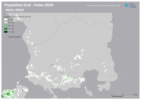 Population Grid Vanuatu 2020