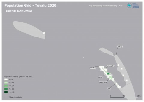 Population Grid Tuvalu 2020 - PopGIS Screenshot