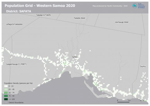 Samoa (Western) Population Grid