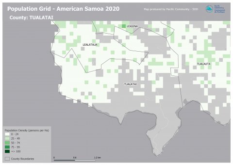 American Samoa Population Grid