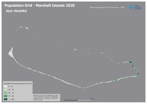 Marshall Islands Population Grid