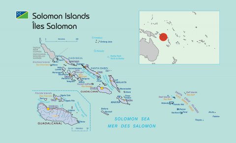 Map Solomon Islands